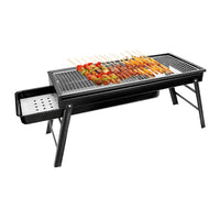 Folding Charcoal BBQ Grill Portable Drawable Barbecue Grill for Outdoor Camping Picnics