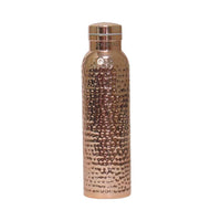 620ml Copper Water Bottle Hammered Finish Sports Drinking Bottle