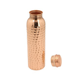 620ml Copper Water Bottle Hammered Finish Sports Drinking Bottle