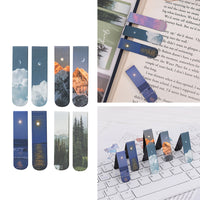 Set of 8Pcs Magnetic Bookmarks Page Markers Page Clip for Reading