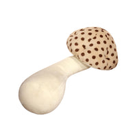 Mushroom Plush Pillow Stuffed Long Body Pillow Sofa Home Decoration Light Brown