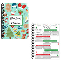 Christmas Planner with Holiday Shopping List Gift Planner Christmas to Do Planner