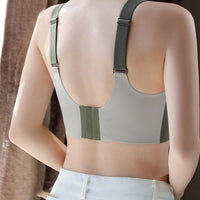 Wireless Push-Up Bra Lifting Anti-Sagging Seamless Bra Green