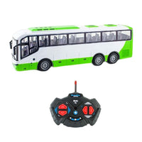 Remote Control Bus All Directions Driving RC School Bus Electronic Vehicle Toy With LED Lights White