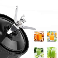 2Pcs Blender Cups Set Replacement for Ninja Blender with To-Go Lids and 7 Fins Extractor Blade