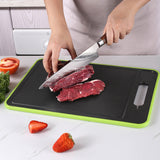 4-in-1 Defrosting Cutting Board Double-Sided Chopping Board with Grater Kitchen Tool