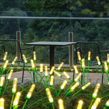 2Pcs 5-Head Solar Reeds Light Garden Landscape Decorating Light for Outdoor Yard Pathway