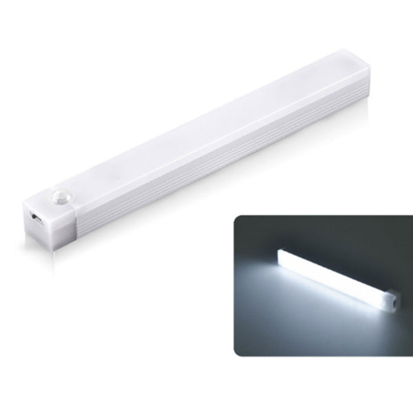 30CM Motion Sensor Light Strip Wireless Rechargeable Cabinet Closet Light White