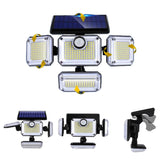 333 LED Solar Motion Sensor Lights Outdoor Waterproof Security Wall Lamp