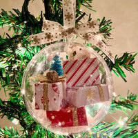 Mini Packages Clear Ball Ornaments Christmas Tree Decoration Home Decor Style 3