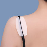 4Pcs Under Bra Strap Pads Soft Silicone Non-slip Shoulder Protector Cushions White