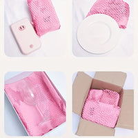 30M Honeycomb Packing Paper Recyclable Cushioning Packing Paper for Moving Wrapping Roll Pink