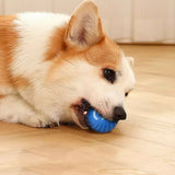 Pet Automatic Rolling Ball Toy Jumping Bouncing Ball Pet Dog Toy Blue