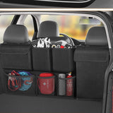 Large Capacity Car Back Seat Organizer and Storage Black