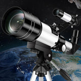 150X Magnification Astronomical Telescope Portable Travel Telescope with Tripod for Astronomy Beginners