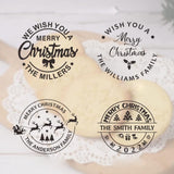 9-Piece Set Merry Christmas Cookie Stamp Cookie Mold 3D Baking Stamp