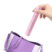 Portable Hair Straightener Comb Rechargeable Mini Hair Straightener Pink