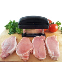 Kitchen Meat Tenderizer Tool with 48 Stainless Steel Blades for Meat Chicken Pork Steak Cooking