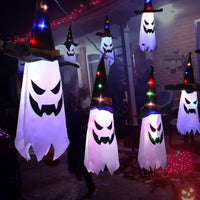 3M Halloween String  Light Hanging Ghost Hat Lamp Prop Party Decor White