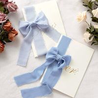 3 Rolls Fringe Chiffon Silk Ribbon Set Frayed Edges Ribbon Wedding Gifts Wrapping Decoration Style 4