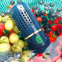 Portable Fruit and Vegetable Cleaning Machine Rechargeable Food Washing Purifier Vegetable Washer Dark Blue