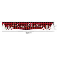 3M Merry Christmas Banner Xmas Outdoor Flag Hanging Decoration Style 1