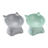 2Pcs Elevated Tilted Cat Dog Pet Bowl Feeder Food Water Bowl for Puppy Kitten Styel 3