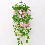 88-Flower Artificial Vine Flowers Hanging Artificial Petunias Garden Home Decoration Light Pink