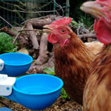 5Pcs Automatic Chicken Waterer Cups Water Feeder for Chicks Duck Goose Blue