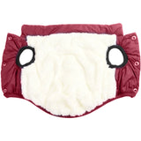 Winter Warm Dog Coat Pet Jacket Dog Clothes Wine Red