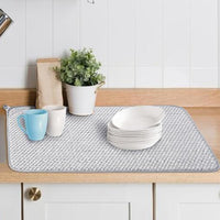 Microfiber Dish Drying Mat Quick Absorbent Dish Drainer Pad for Countertops