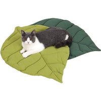 Double-Sided Available Pet Mattress Pad Leaf Shape Puppy Cat Bed Mat Style 1