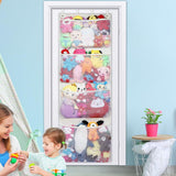 Over The Door Storage Organizer for Stuffed Plush Toys Hanging Large Capacity Toy Storage Pockets White