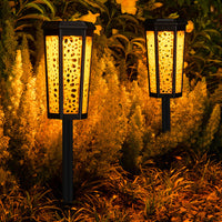 2Pcs Solar Garden Lights Outdoor Landscape LED Lamps Pathway Yard Decor