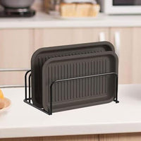 2Pcs Cutting Board Organizer Cutting Board Holder Rack for Kitchen Cabinet Countertop