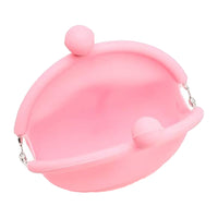 Portable Pet Silicone Treat Bag Multi-Purpose Dog Training Pouch with Carabiner Pink