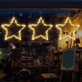 3Pcs 30cm Star Christmas Light Battery Operated Indoor Xmas Party LED Decoration