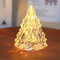 4Pcs Iceberg Shape Table Lamp Battery Powered Pyramid Decorative Night Lamp Home Decor