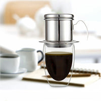 Stainless Steel Coffee Maker Pot Vietnamese Coffee Drip Single Cup Coffee Drip Brewer