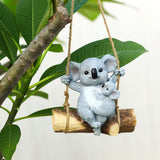 Resin Koala Figurine Statue Animal Sculpture Home Garden Decoration Style 3