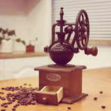 Vintage Manual Coffee Grinder Wheel Design Retro Handmade Coffee Mill Grinders