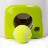 Pet Dog Double Hole Food Reward Machine Automatic Dog Toy Tennis Ball Launcher