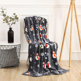 Christmas Prints Blanket Soft Throw Blanket Sofa Blanket All Year Round Home Decor Style 3