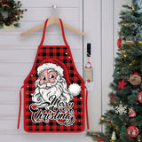 Christmas Apron Funny Cartoon Apron Style for Xmas Dinner Party Cooking Baking Barbecue Crafting Style 2