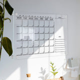 Acrylic Dry Erase Board Wall-Mounted Weekly Planner Calendar Memo Whiteboad