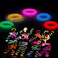 3M EL Wire Light String Neon Glowing Light Strip for Halloween Christmas Party Pink