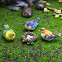 Miniature Mini Birds Statue Decoration Fairy Garden Resin Craft