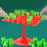 Two-Player Frog Balance Game Toy Set Parent-Child Interactive Family Tabletop Puzzle Game Red