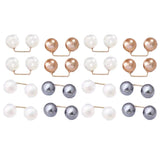 16Pcs Brooch Pins Anti-Exposure Neckline Safety Pins Artificial Pearl Clips for Women Girls Style 2