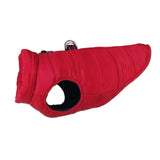 Winter Pet Waistcoat Zipper Clousure Warm Sleeveless Coat for Going Out Red